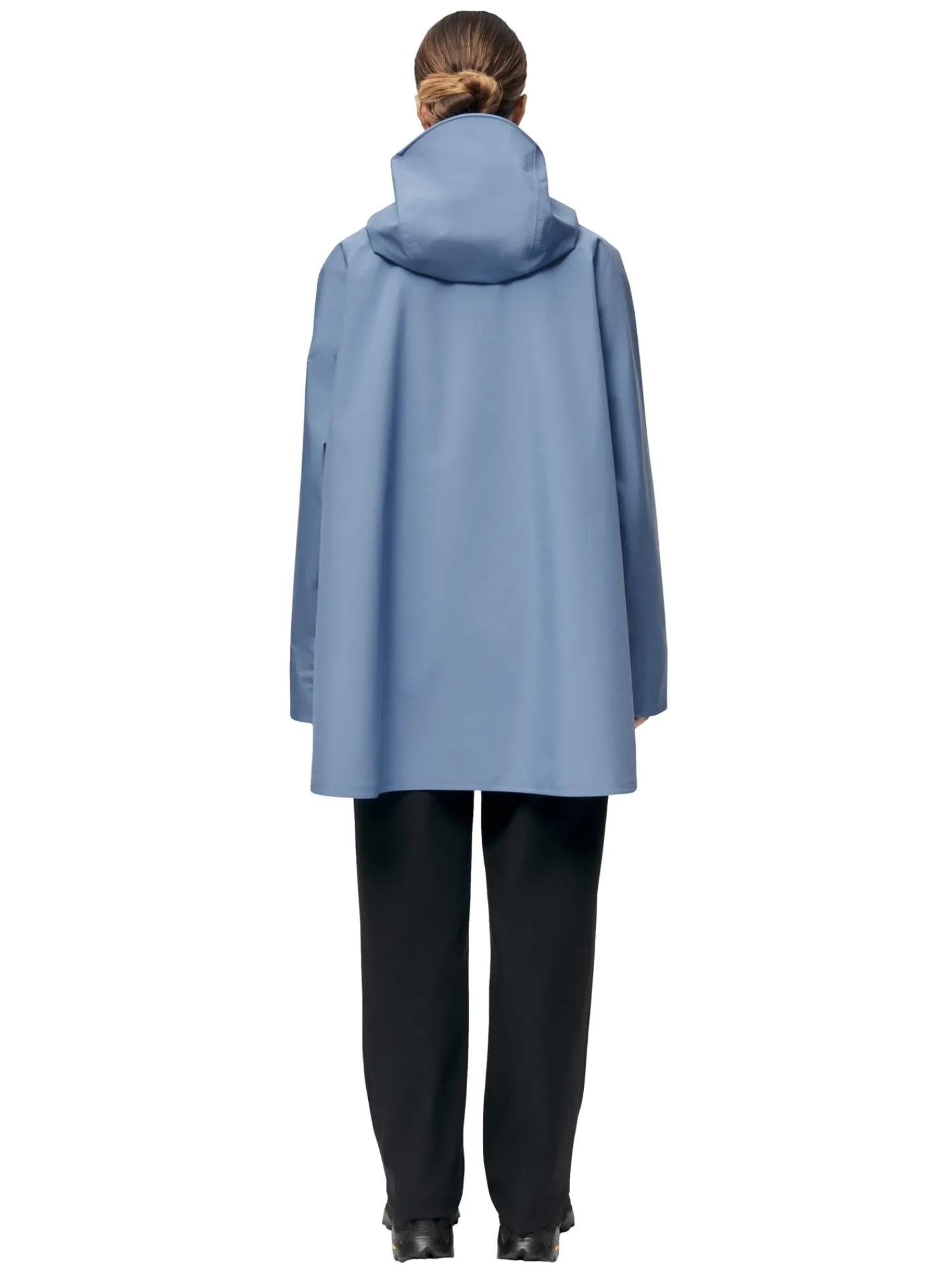 Jakke<Blæst Voss Poncho Jakke Lyseblå Blue Hour