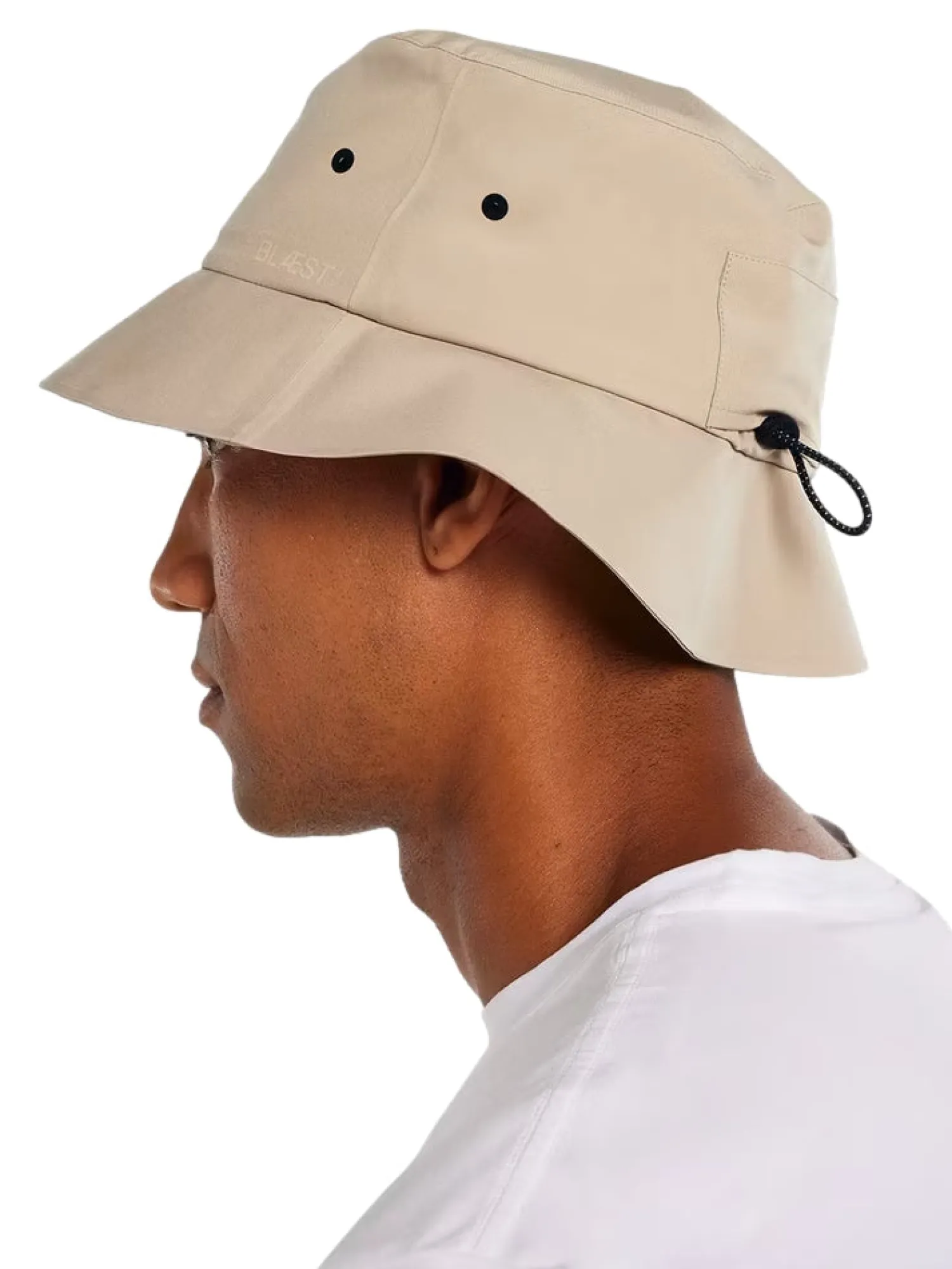 Hodeplagg|Hodeplagg<Blæst Øya Bucket Hat Bøttehatt Beige