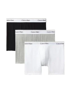 Undertøy|Tilbehør<Calvin Klein Underwear Boxer Brief Modern Cotton 3PK Boxershorts Hvit/Grå/Sort