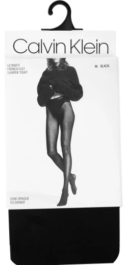 Undertøy<Calvin Klein Underwear CK Ultra Fit French Cut Tights Strømpebukse Sort