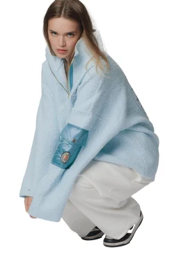 Genser<CAYA Nini Half Zip Light Blue Genser Lyseblå
