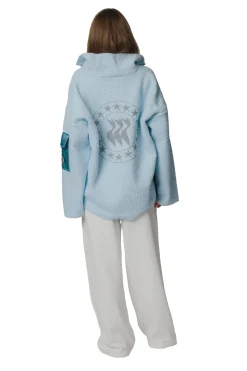 Genser<CAYA Nini Half Zip Light Blue Genser Lyseblå