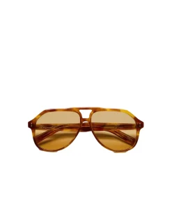 Solbriller|Solbriller<Chimi Eyewear Doris Honey Tortoise Solbriller Brun/Gul