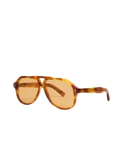 Solbriller|Solbriller<Chimi Eyewear Doris Honey Tortoise Solbriller Brun/Gul