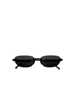 Solbriller|Solbriller<Chimi Eyewear Rimless Oval Black Solbriller Sort