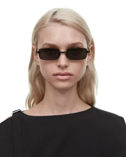 Solbriller|Solbriller<Chimi Eyewear Rimless Parallel Black Solbriller Sort