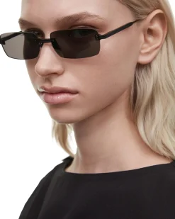 Solbriller|Solbriller<Chimi Eyewear Rimless Parallel Black Solbriller Sort