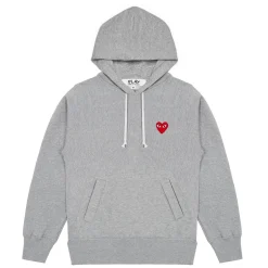 Genser<Comme des Garcons Play Ladies Hooded Sweatshirt Genser Grå