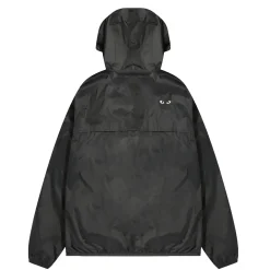 Jakke|Jakke<Comme des Garcons Play Unisex K-Way Jacket Black Emblem Jakke Sort