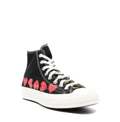 Sko|Sko<Comme des Garcons Play x Converse CDG MULTI HEART HIGH TOP Sko Sort