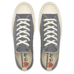 Sko|Sko<Comme des Garcons Play x Converse CDG Big Heart LOW Top Grey Sko Grå