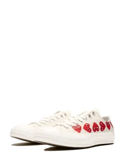 Sko|Sko<Comme des Garcons Play x Converse CDG Multi LOW Top White Sko Off-White