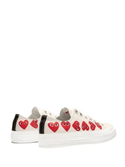 Sko|Sko<Comme des Garcons Play x Converse CDG Multi LOW Top White Sko Off-White