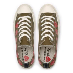 Sko|Sko<Comme des Garcons Play x Converse CDG Multi LOW Top Khaki Sko Grønn