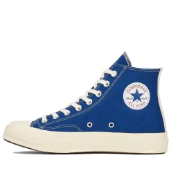 Sko|Sko<Comme des Garcons Play x Converse CDG BIG HEART HI TOP Blue Sko Blå