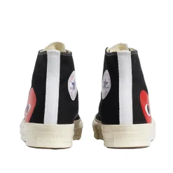 Sko|Sko<Comme des Garcons Play x Converse CDG BIG HEART HI TOP Black Sko Sort