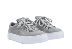 Sko<Diemme Marostica Low Platform Grey Suede Sko Lysegrå