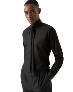 Skjorte<Eton 3000 Slim Black Signature Twill Shirt Skjorte Sort