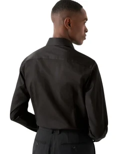 Skjorte<Eton 3000 Slim Black Signature Twill Shirt Skjorte Sort