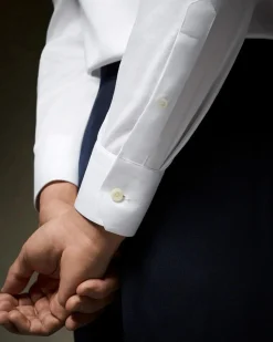 Skjorte<Eton 3000 Slim White Signature Twill Shirt Skjorte Hvit