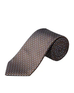 Tilbehør<Eton Floral Woven Silk Tie Slips Burgunder Mønster