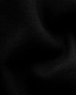 Tilbehør<Eton Herringbone Merino Scarf Skjerf Sort