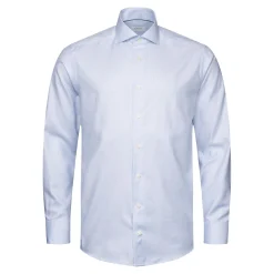 Skjorte<Eton Light Blue Fine Twill Shirt Skjorte Lyseblå