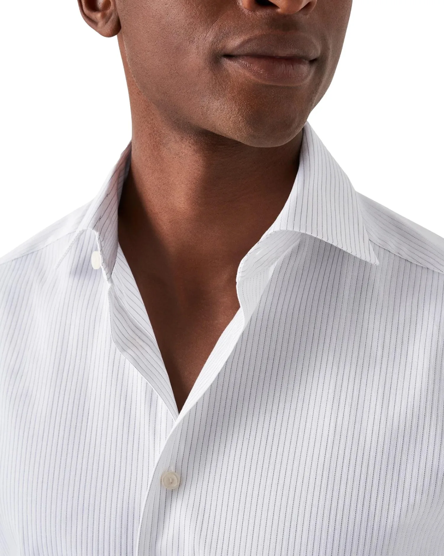 Skjorte<Eton Light Blue Striped Signature Twill Shirt Skjorte Stripet