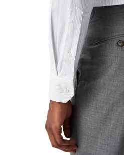 Skjorte<Eton Light Blue Striped Signature Twill Shirt Skjorte Stripet