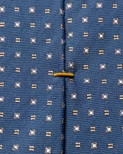 Tilbehør<Eton Silk Cotton Tie Slips Mørkeblå