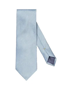 Tilbehør<Eton Silk Linen Tie Slips Lyseblå