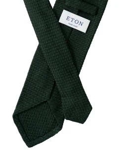 Tilbehør<Eton Solid Grenadine Tie Slips Mørkegrønn