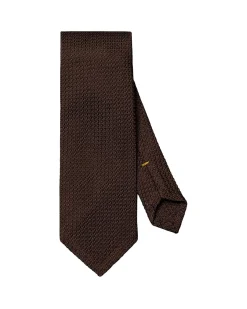 Tilbehør<Eton Solid Grenadine Tie Slips Mørkebrun