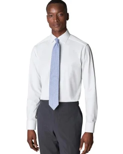 Skjorte<Eton White Four-Way Stretch Shirt Skjorte Hvit