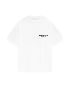 T-Shirt<Fear of God Essentials Classic Short Sleeve Tee T-shirt Hvit