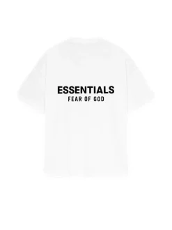 T-Shirt<Fear of God Essentials Classic Short Sleeve Tee T-shirt Hvit
