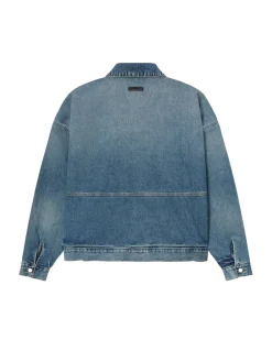 Jakke<Fear of God Essentials Denim Trucker Jacket Jakke Denim