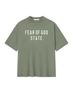 T-Shirt<Fear of God Essentials 90S Fit T-Shirt T-shirt Grå Grønn
