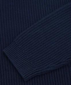 Genser<Garment Project Boxy Cotton Knit Genser Mørkeblå