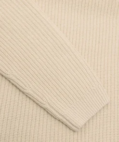 Genser<Garment Project Boxy Wool Knit Bone Genser Beige