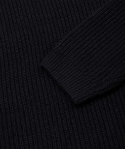 Genser<Garment Project Boxy Wool Knit Genser Navy