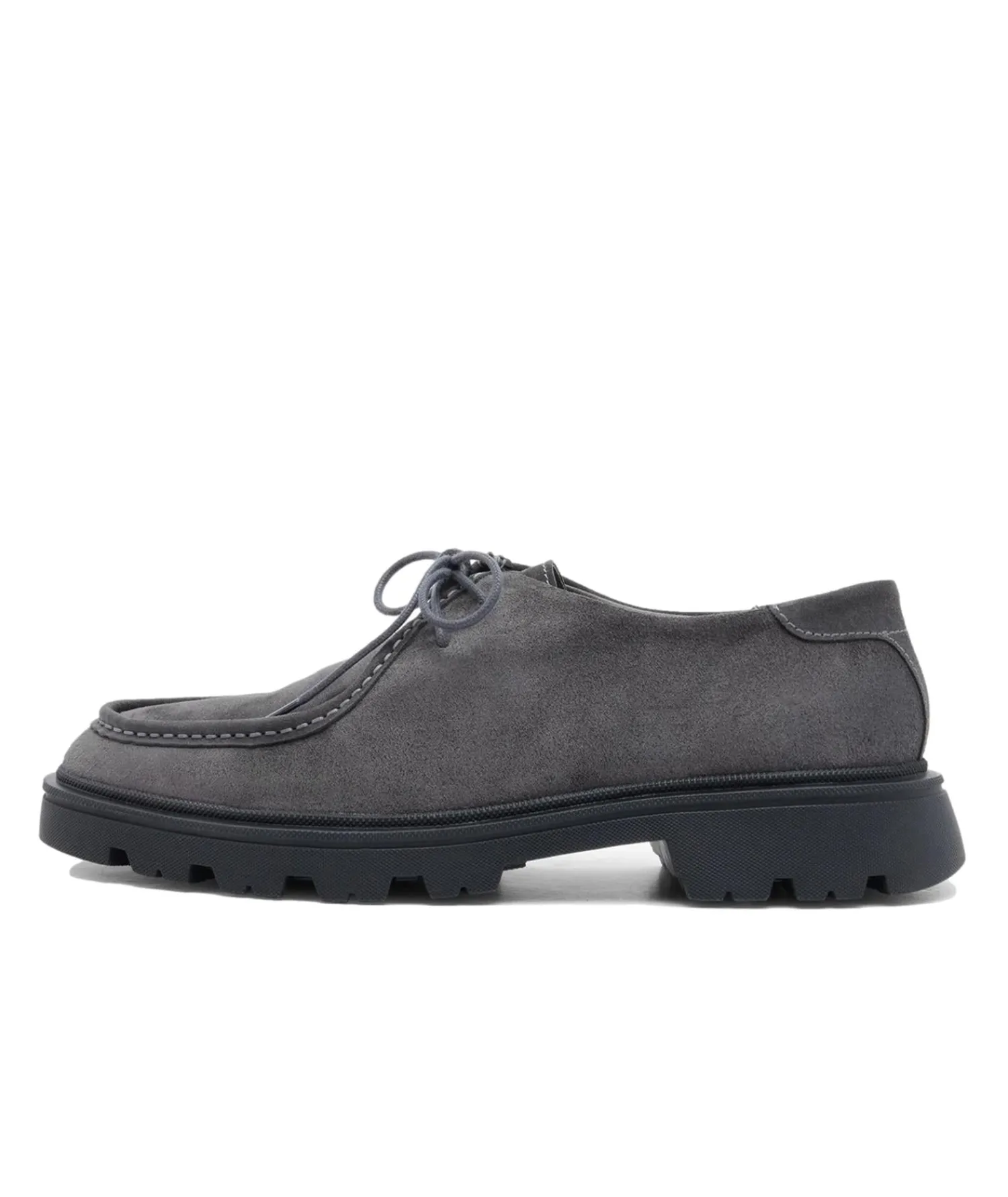 Sko<Garment Project Minnesota Low Charcoal Suede Sko Grå