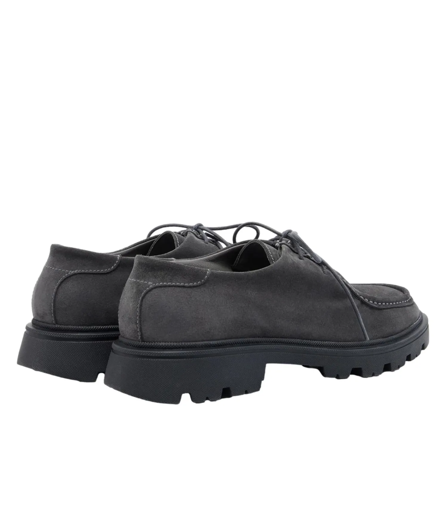 Sko<Garment Project Minnesota Low Charcoal Suede Sko Grå