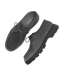 Sko<Garment Project Minnesota Low Charcoal Suede Sko Grå
