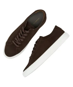 Sko<Garment Project Premium Low Dark Brown Suede Sko Mørkebrun