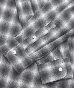 Skjorte<Garment Project Relaxed LS Button Down Shirt Skjorte Grå Mønster Flannel Grey Check