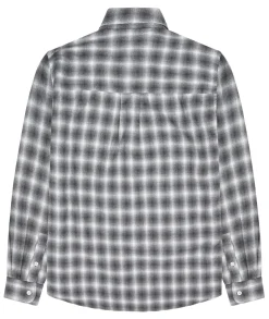 Skjorte<Garment Project Relaxed LS Button Down Shirt Skjorte Grå Mønster Flannel Grey Check