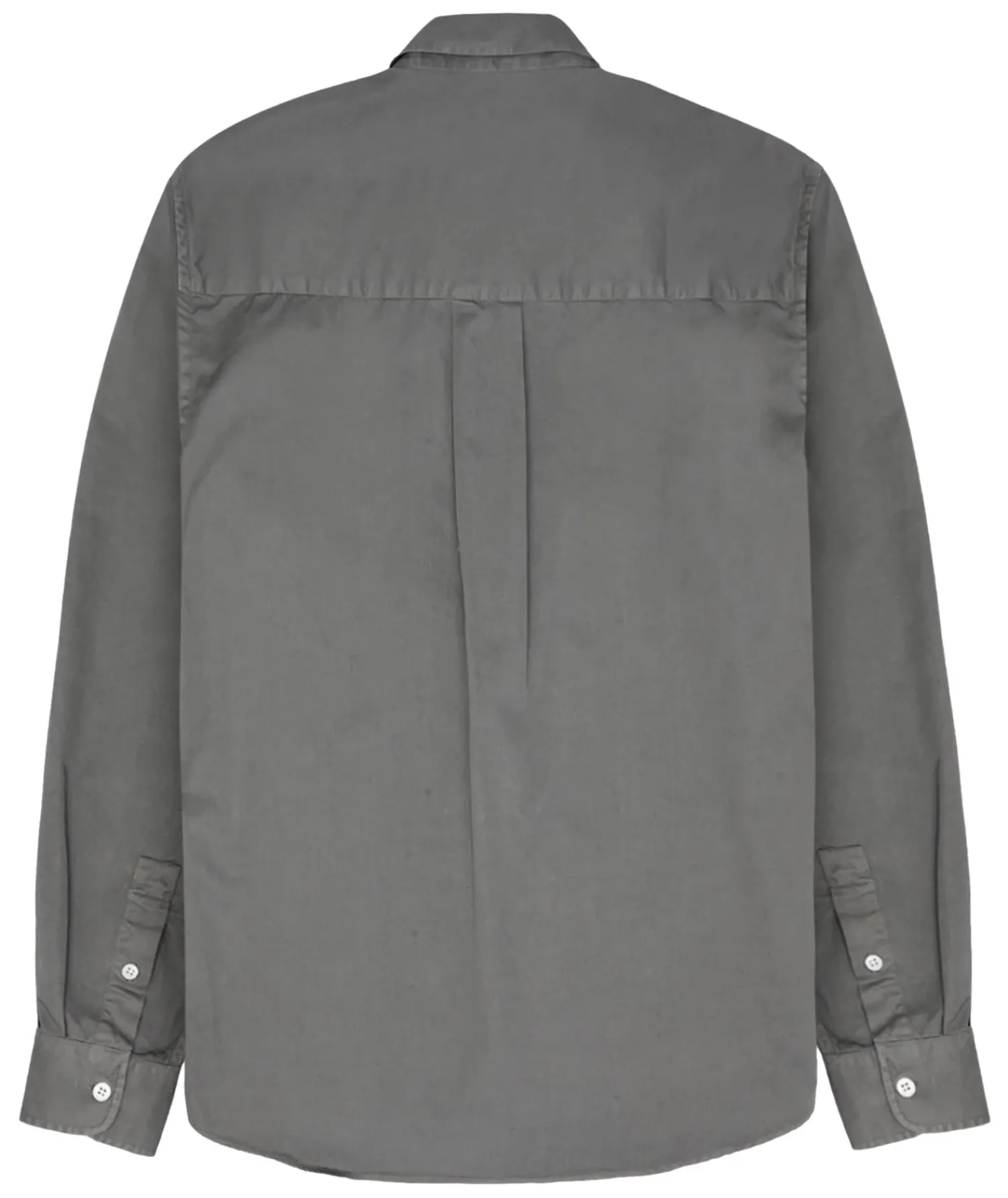 Skjorte<Garment Project Relaxed LS Button Down Shirt Skjorte Lysegrå Grey Garment Dyed