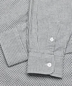 Skjorte<Garment Project Relaxed LS Button Down Shirt Skjorte Grå Mønster Flannel Small Grey Check