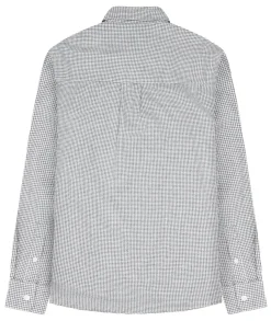 Skjorte<Garment Project Relaxed LS Button Down Shirt Skjorte Grå Mønster Flannel Small Grey Check